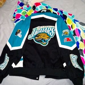 5x NFL jaguars leather suede jacket